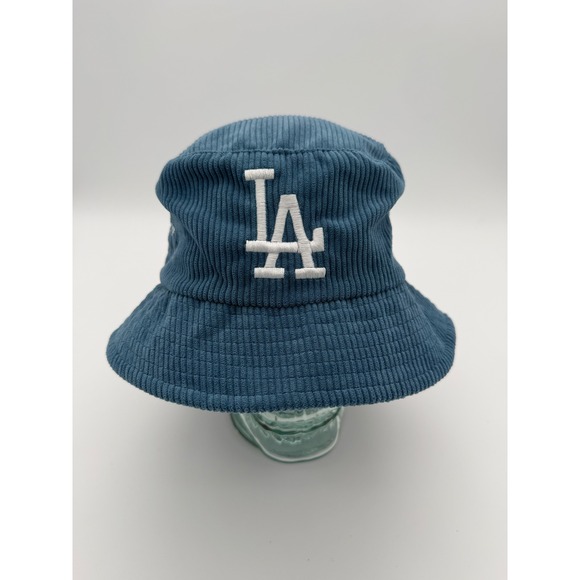 Los Angeles Dodgers Other - LA Dodgers Logo Men's Blue Corduroy Bucket Hat Cap Retro 80s Hip Hop Street SGA